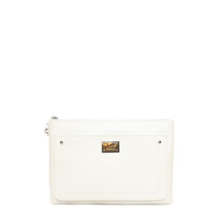 Clutch Moschino Love white
